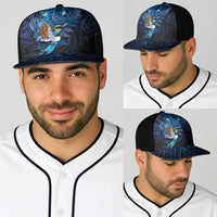 Aotearoa Matariki Baseball Net Cap Maori Tribal with Silver Fern and Tui Bird Galaxy Style LT03 - Polynesian Pride