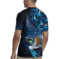 Aotearoa Matariki Rugby Jersey Maori Tribal with Silver Fern and Tui Bird Galaxy Style LT03 - Polynesian Pride