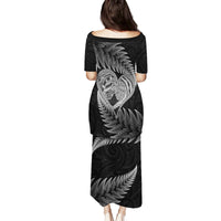 New Zealand Valentine Day Family Matching Puletasi and Hawaiian Shirt Aotearoa Warrior and Woman Love Heart Maori Pattern LT03 - Polynesian Pride