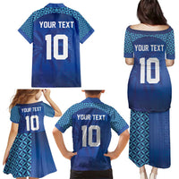 Custom Fiji Football-Towards World Cup 2026 Family Matching Puletasi and Hawaiian Shirt