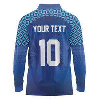 Custom Fiji Football-Towards World Cup 2026 Long Sleeve Polo Shirt