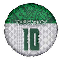 Custom Hawaii Volleyball-Kakau Motif Green Color Spare Tire Cover