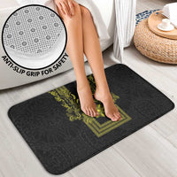 Philippines Barong Style Bathroom Set with Polynesian Art and Leaf Motif Black-Gold Color LT03 - Polynesian Pride
