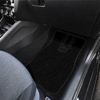 Philippines Barong Style Car Mats with Polynesian Art and Leaf Motif Black Color LT03 - Polynesian Pride