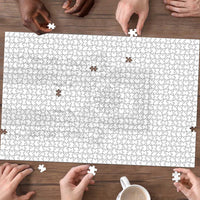 Philippines Barong Style Puzzle with Polynesian Art and Leaf Motif White Color LT03 - Polynesian Pride
