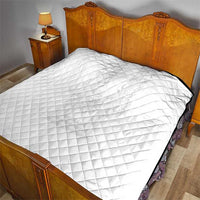 Philippines Barong Style Quilt with Polynesian Art and Leaf Motif White Color LT03 - Polynesian Pride