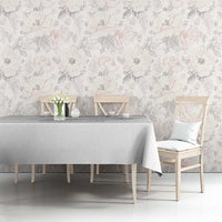 Philippines Barong Style Tablecloth with Polynesian Art and Leaf Motif White Color LT03 - Polynesian Pride