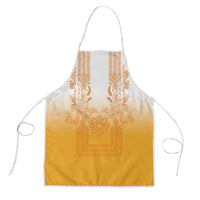 Philippines Barong Style Apron with Polynesian Art and Leaf Motif Yellow Color LT03 Yellow - Polynesian Pride