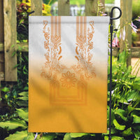 Philippines Barong Style Garden Flag with Polynesian Art and Leaf Motif Yellow Color LT03 Garden Flag Yellow - Polynesian Pride