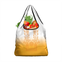 Philippines Barong Style Grocery Bag with Polynesian Art and Leaf Motif Yellow Color LT03 1-pack One Size Yellow - Polynesian Pride