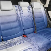 Philippines Barong Style Back Car Seat Cover with Polynesian Art and Leaf Motif Blue Color LT03 - Polynesian Pride