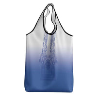 Philippines Barong Style Grocery Bag with Polynesian Art and Leaf Motif Blue Color LT03 - Polynesian Pride
