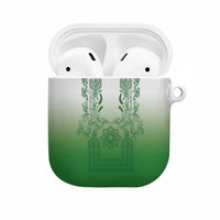 Philippines Barong Style AirPods Case with Polynesian Art and Leaf Motif Green Color LT03 Green - Polynesian Pride