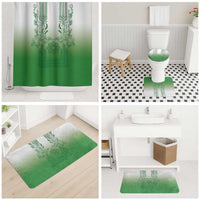 Philippines Barong Style Bathroom Set with Polynesian Art and Leaf Motif Green Color LT03 - Polynesian Pride
