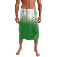 Philippines Barong Style Lavalava with Polynesian Art and Leaf Motif Green Color LT03 Green - Polynesian Pride