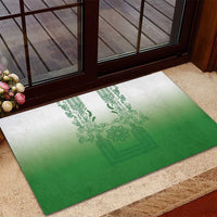 Philippines Barong Style Rubber Doormat with Polynesian Art and Leaf Motif Green Color LT03 - Polynesian Pride