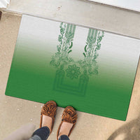 Philippines Barong Style Rubber Doormat with Polynesian Art and Leaf Motif Green Color LT03 - Polynesian Pride