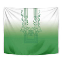 Philippines Barong Style Tapestry with Polynesian Art and Leaf Motif Green Color LT03 - Polynesian Pride