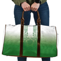 Philippines Barong Style Travel Bag with Polynesian Art and Leaf Motif Green Color LT03 Green - Polynesian Pride