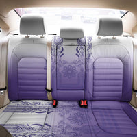 Philippines Barong Style Back Car Seat Cover with Polynesian Art and Leaf Motif Purple Color LT03 - Polynesian Pride