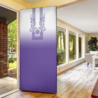 Philippines Barong Style Door Cover with Polynesian Art and Leaf Motif Purple Color LT03 - Polynesian Pride