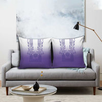 Philippines Barong Style Pillow Cover with Polynesian Art and Leaf Motif Purple Color LT03 - Polynesian Pride