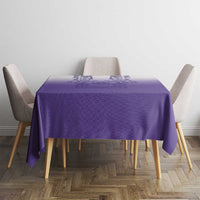 Philippines Barong Style Tablecloth with Polynesian Art and Leaf Motif Purple Color LT03 - Polynesian Pride