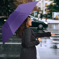 Philippines Barong Style Umbrella with Polynesian Art and Leaf Motif Purple Color LT03 - Polynesian Pride