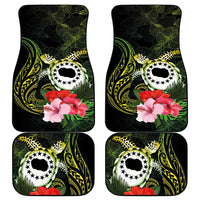 Kia Orana Cook Islands Car Mats Turtle and Hibiscus Polynesian Pattern LT03 - Polynesian Pride