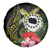 Kia Orana Cook Islands Spare Tire Cover Turtle and Hibiscus Polynesian Pattern LT03 - Polynesian Pride