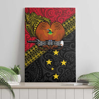 Papua New Guinea Goroka Show Canvas Wall Art Bird-of-paradise and Melanesian Tattoo Pattern LT03 - Polynesian Pride