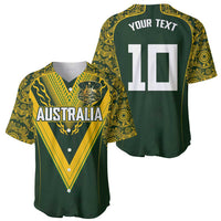 Australia Rugby Custom Baseball Jersey Aboriginal Art Sporty Style - Polynesian Pride