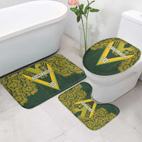 Australia Rugby Custom Bathroom Set Aboriginal Art Sporty Style LT03 - Polynesian Pride