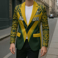 Australia Rugby Custom Blazer Aboriginal Art Sporty Style LT03 - Polynesian Pride