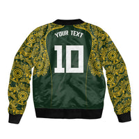 Australia Rugby Custom Bomber Jacket Aboriginal Art Sporty Style - Polynesian Pride
