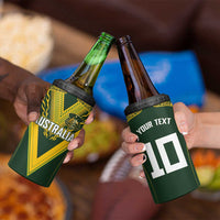 Australia Rugby Custom 4 in 1 Can Cooler Tumbler Aboriginal Art Sporty Style LT03 - Polynesian Pride