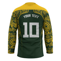 Australia Rugby Custom Hockey Jersey Aboriginal Art Sporty Style LT03 - Polynesian Pride