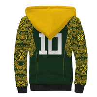Australia Rugby Custom Sherpa Hoodie Aboriginal Art Sporty Style LT03 - Polynesian Pride