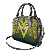 Australia Rugby Custom Shoulder Handbag Aboriginal Art Sporty Style - Polynesian Pride
