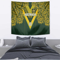 Australia Rugby Custom Tapestry Aboriginal Art Sporty Style - Polynesian Pride