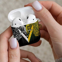 Aotearoa Australia Rugby AirPods Case Maori and Aboriginal Art Sporty Style LT03 - Polynesian Pride