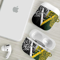 Aotearoa Australia Rugby AirPods Case Maori and Aboriginal Art Sporty Style LT03 - Polynesian Pride