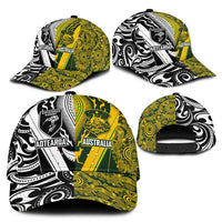 Aotearoa Australia Rugby Classic Cap Maori and Aboriginal Art Sporty Style LT03 - Polynesian Pride
