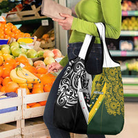 Aotearoa Australia Rugby Grocery Bag Maori and Aboriginal Art Sporty Style LT03 - Polynesian Pride