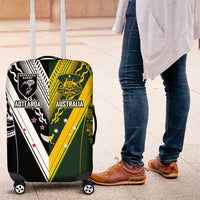 Aotearoa Australia Rugby Luggage Cover Maori and Aboriginal Art Sporty Style - Polynesian Pride