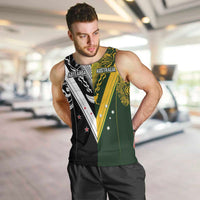 Aotearoa Australia Rugby Custom Men Tank Top Maori and Aboriginal Art Sporty Style - Polynesian Pride
