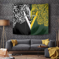 Aotearoa Australia Rugby Tapestry Maori and Aboriginal Art Sporty Style - Polynesian Pride