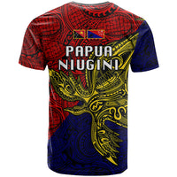 Papua New Guinea Central Province T Shirt PNG Birds Of Paradise Polynesian Arty Style LT03 - Polynesian Pride
