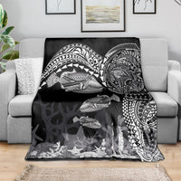 Hawaiian Reef Triggerfish Blanket Polynesian Art with Tribal Humuhumunukunukuapua'a LT03 - Polynesian Pride