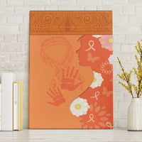 International Day for the Elimination of Violence Against Women Canvas Wall Art Polynesian Pattern LT03 Without Frame Orange - Polynesian Pride